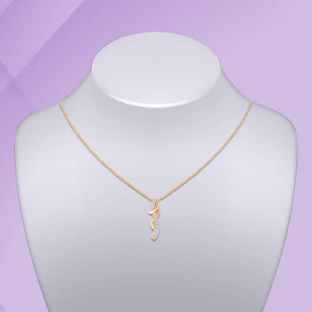 Spring Gold Diamond Pendant