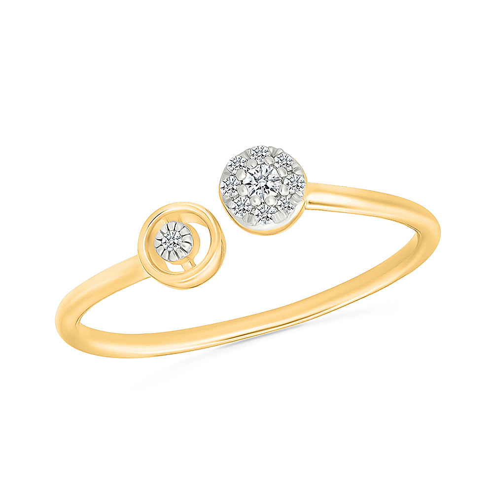 Dual Muse Gold & Diamond Ring