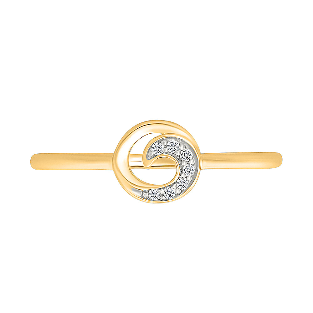 Spiralis Unison Gold & Diamond Ring