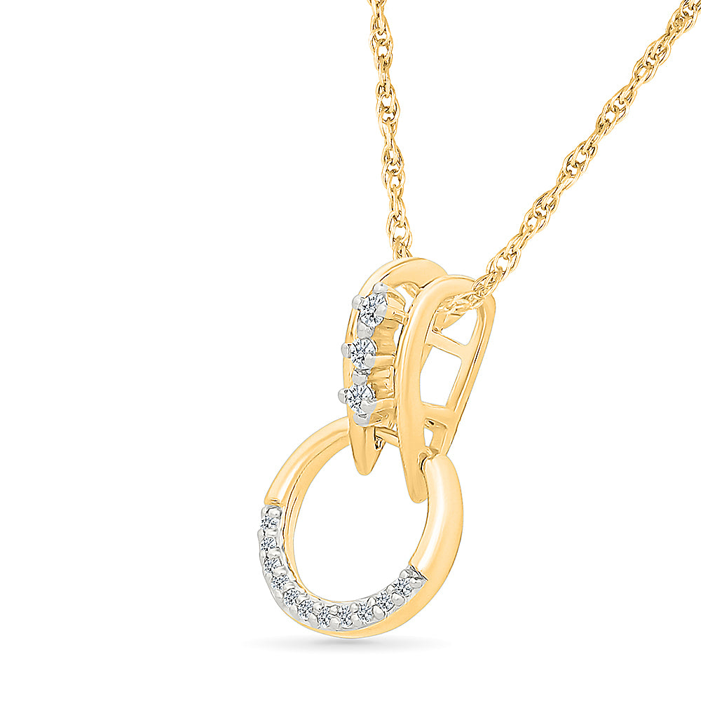 Champagne Gold & Diamond Pendant