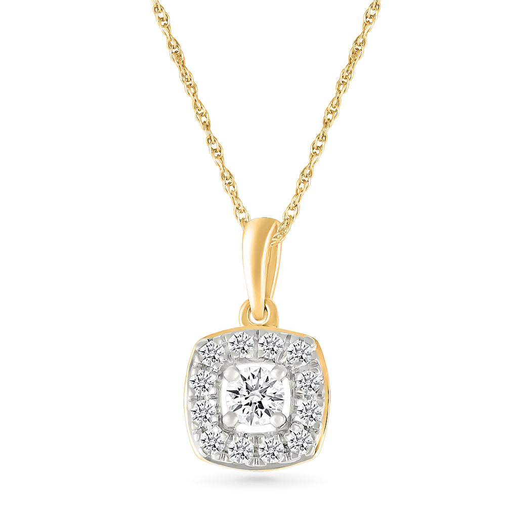 Square Classics Diamond Pendant