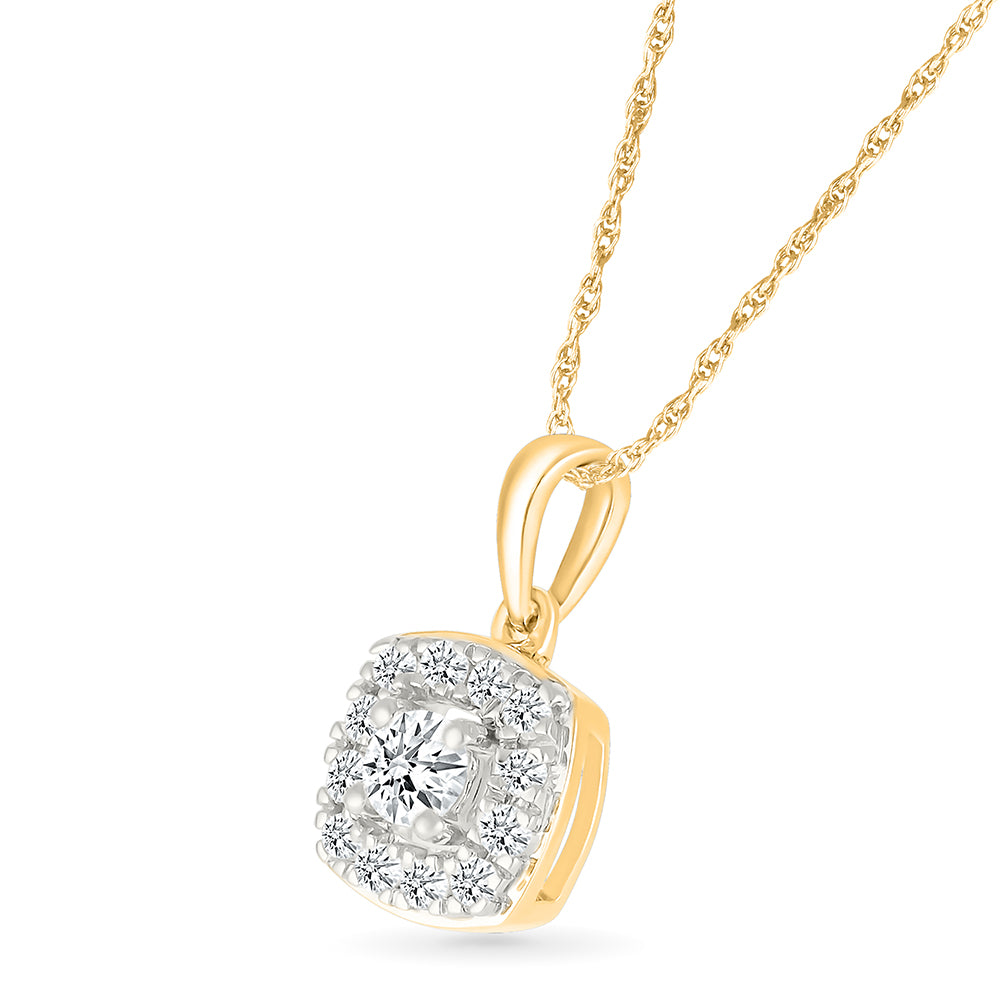 Square Classics Diamond Pendant