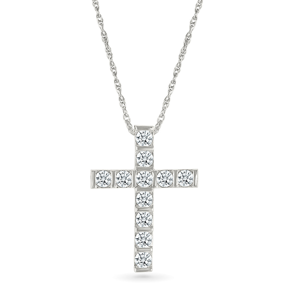 Bejeweled Cross Diamond Pendant