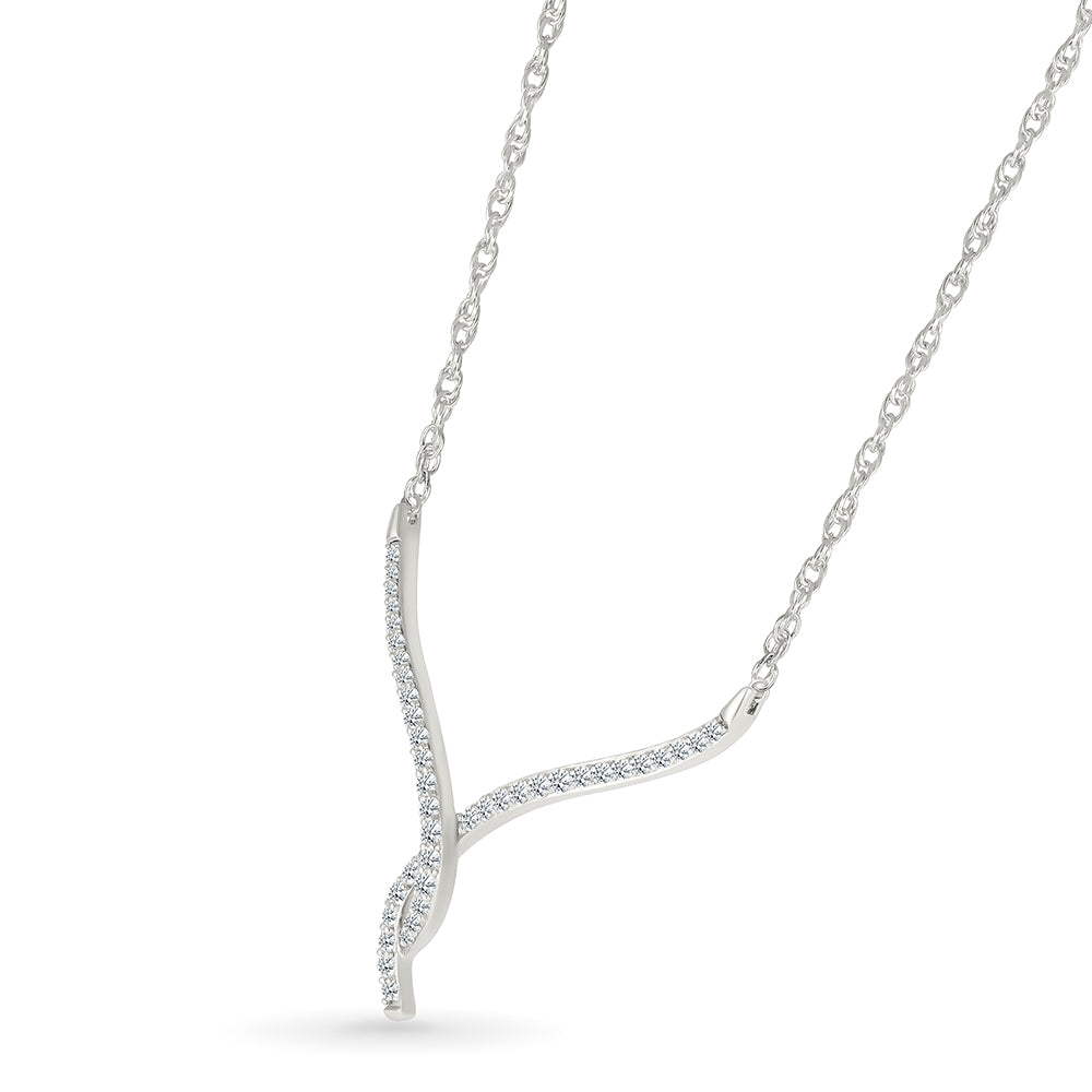 Versatile single line diamond necklace