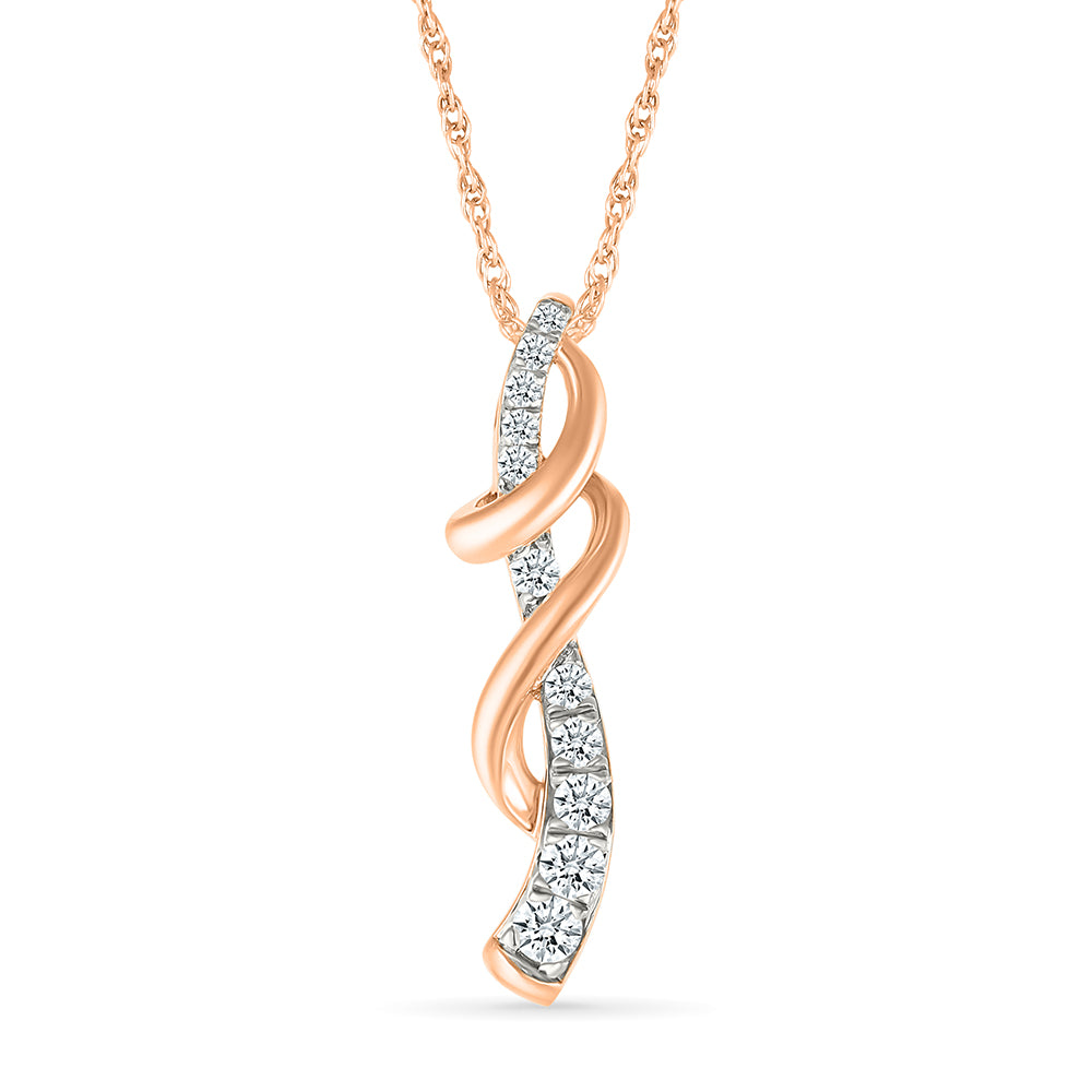 Spring Gold Diamond Pendant