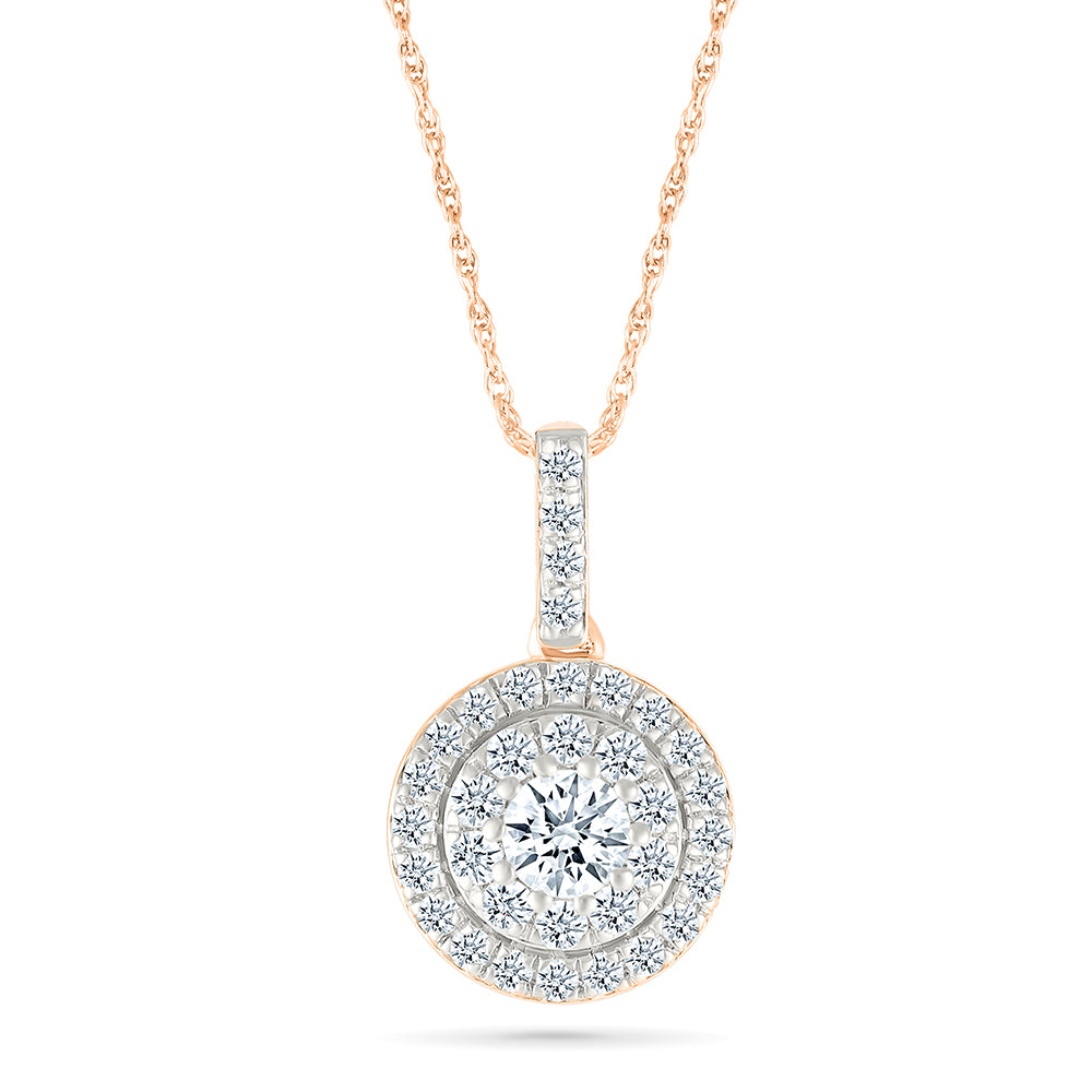 Ethereal Round Diamond Pendant