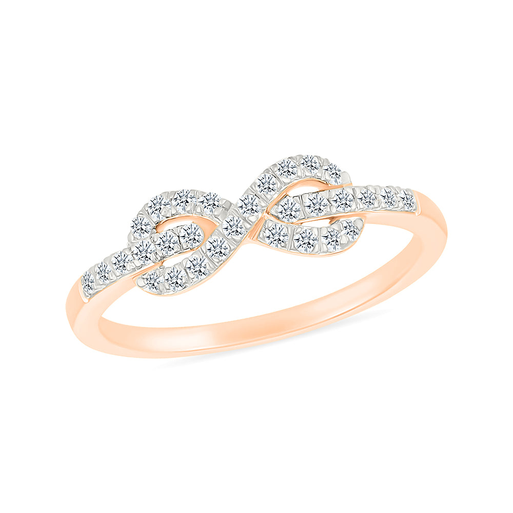 Infinity Everyday Diamond Gold Ring