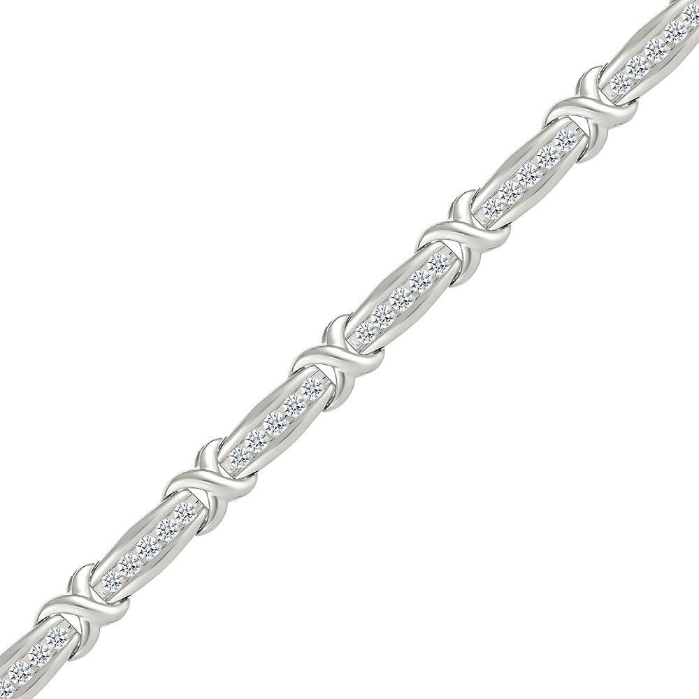 Intertwined Promise Diamond  Bracelet