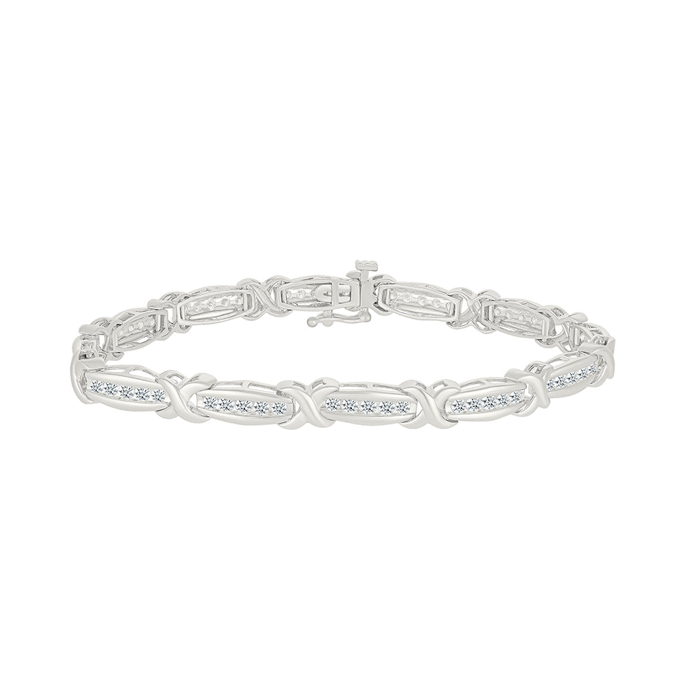 Intertwined Promise Diamond  Bracelet