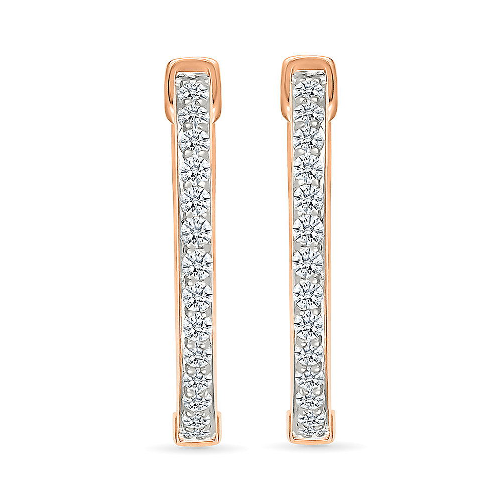 Significant Diamond Hoops Earrings