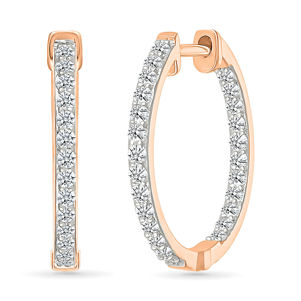 Significant Diamond Hoops Earrings