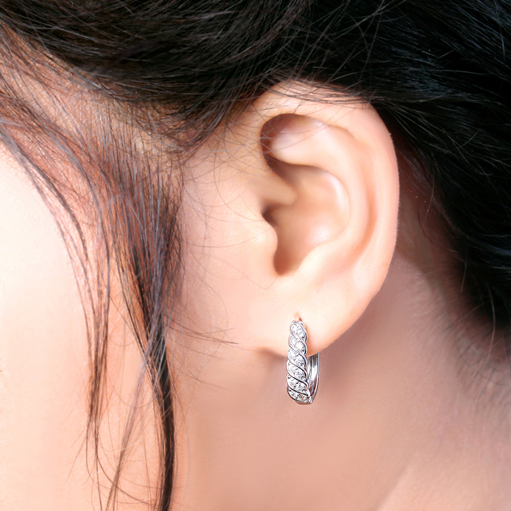 Simply Elegant Diamond Earrings