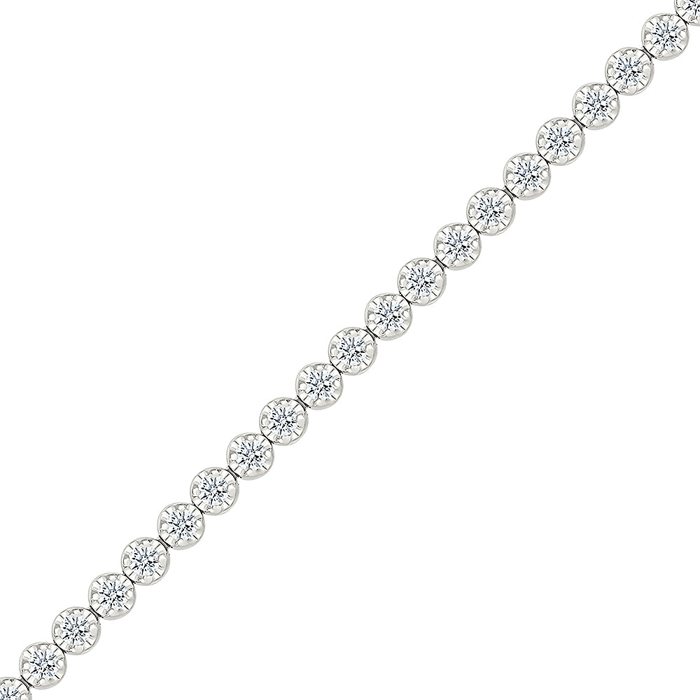 Shimmer Diamond Tennis Bracelet