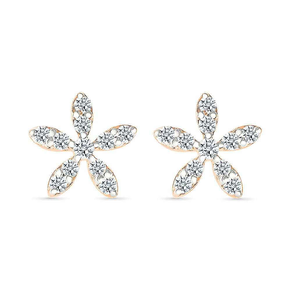 Grace Floral Diamond Earring