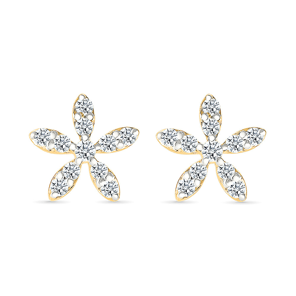 Grace Floral Diamond Earrings