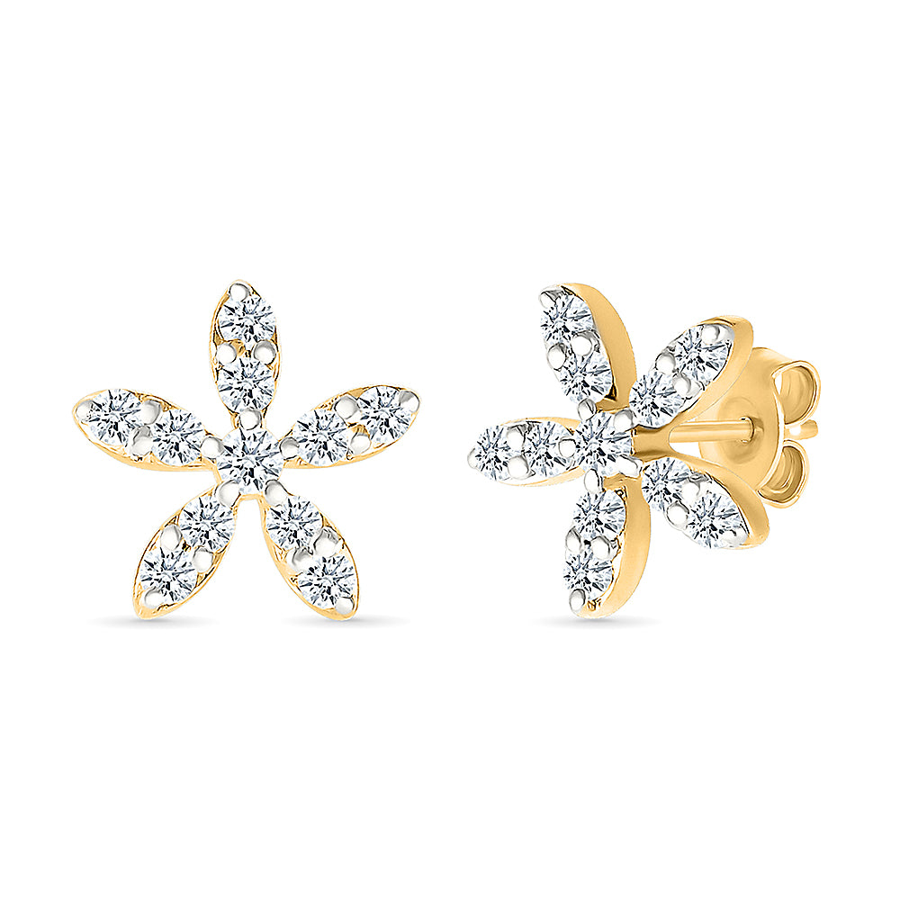 Grace Floral Diamond Earring