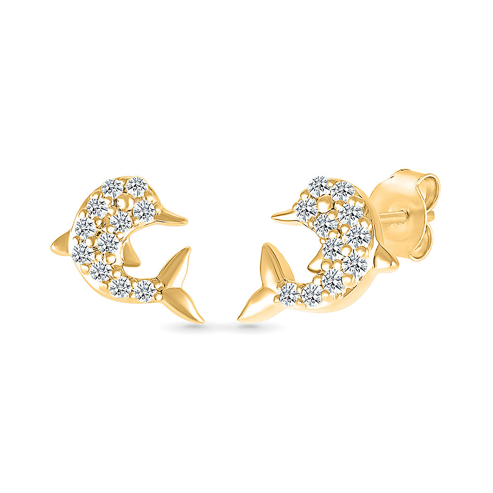 Dolphin Stud Earrings