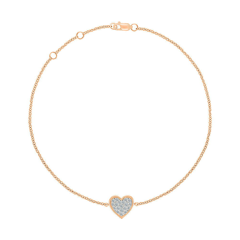 Classic Heart Sparkling Bracelet