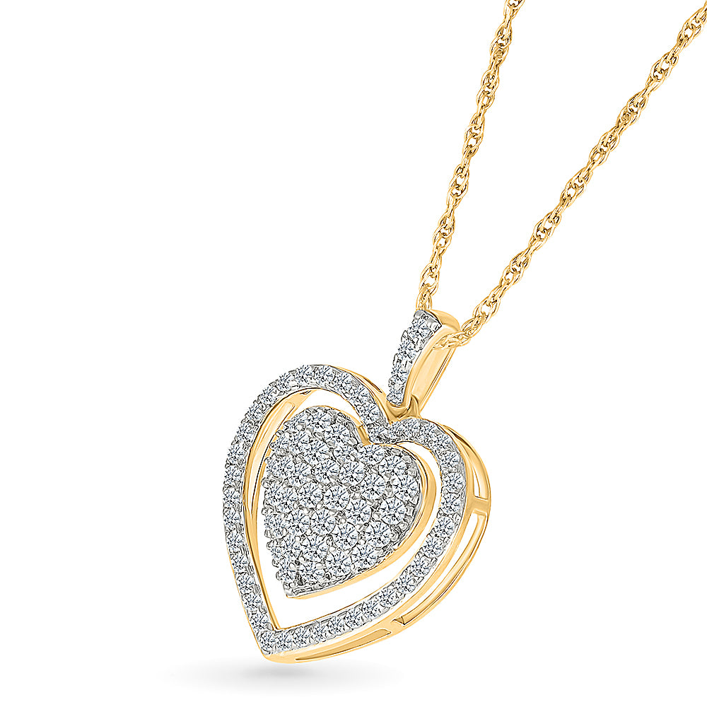 Purity Is The Purpose Heart Diamond Pendant