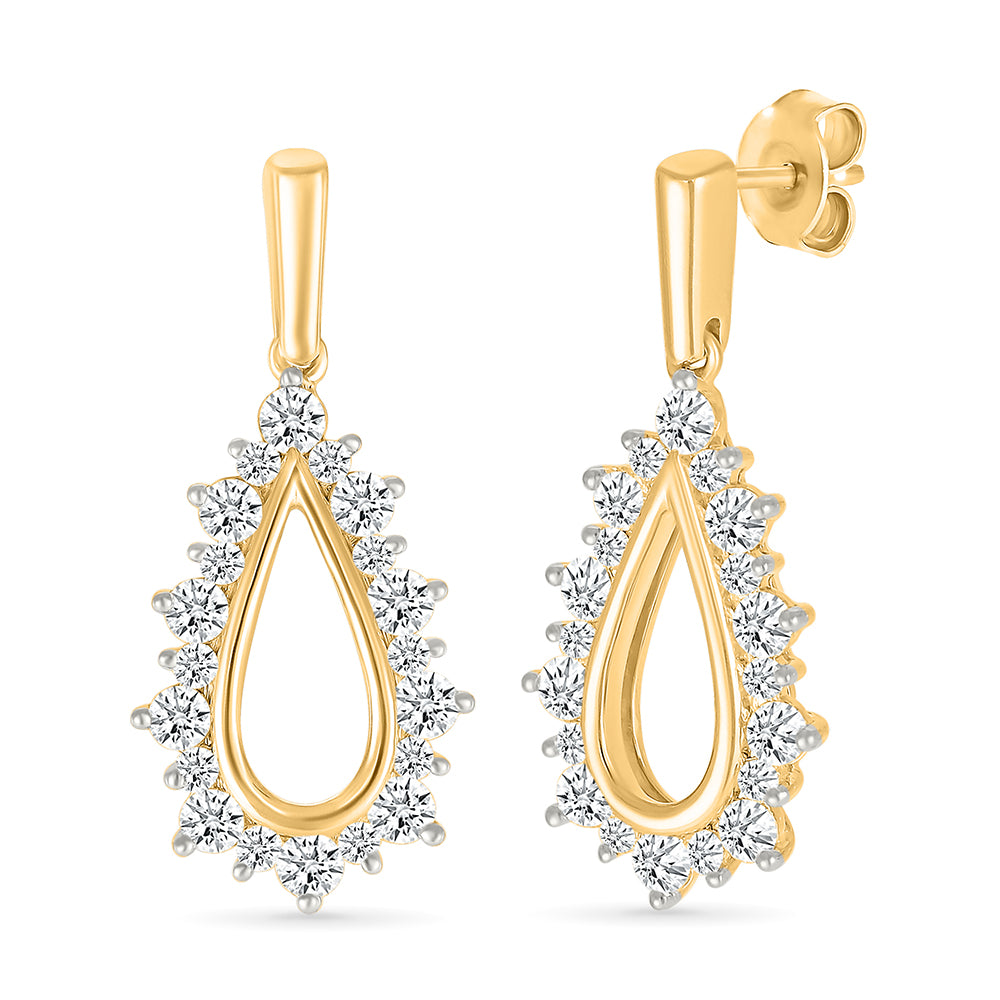 Elin Diamond Drop Earrings