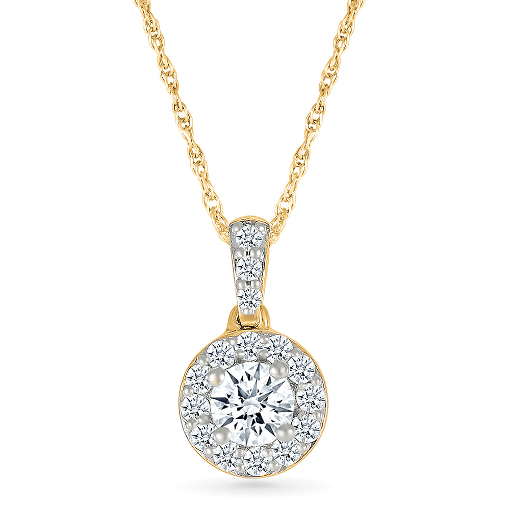 Diamond Round Pendant