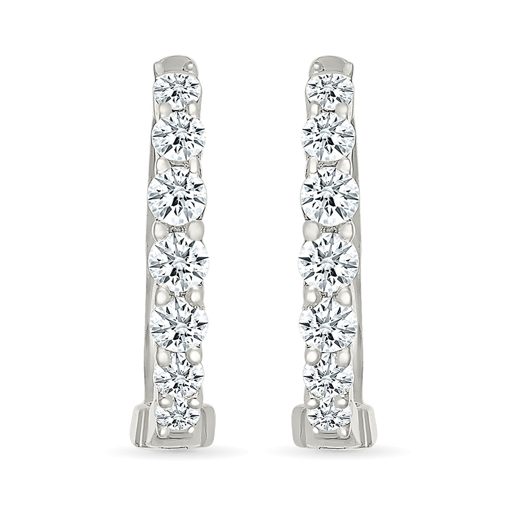 Loop in diamond Classic Earrings