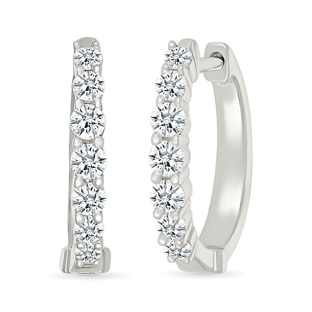 Loop in diamond Classic Earrings