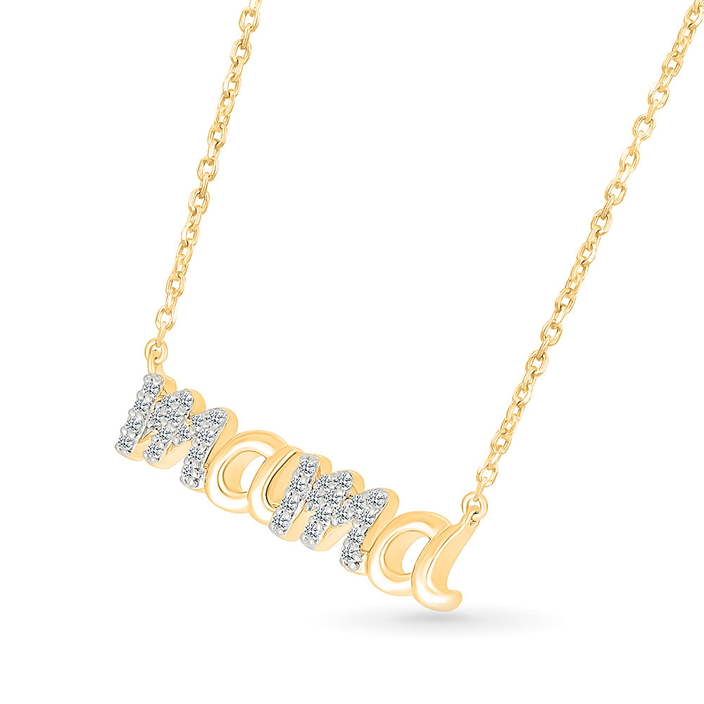 Sparkling Mama Diamond Necklace