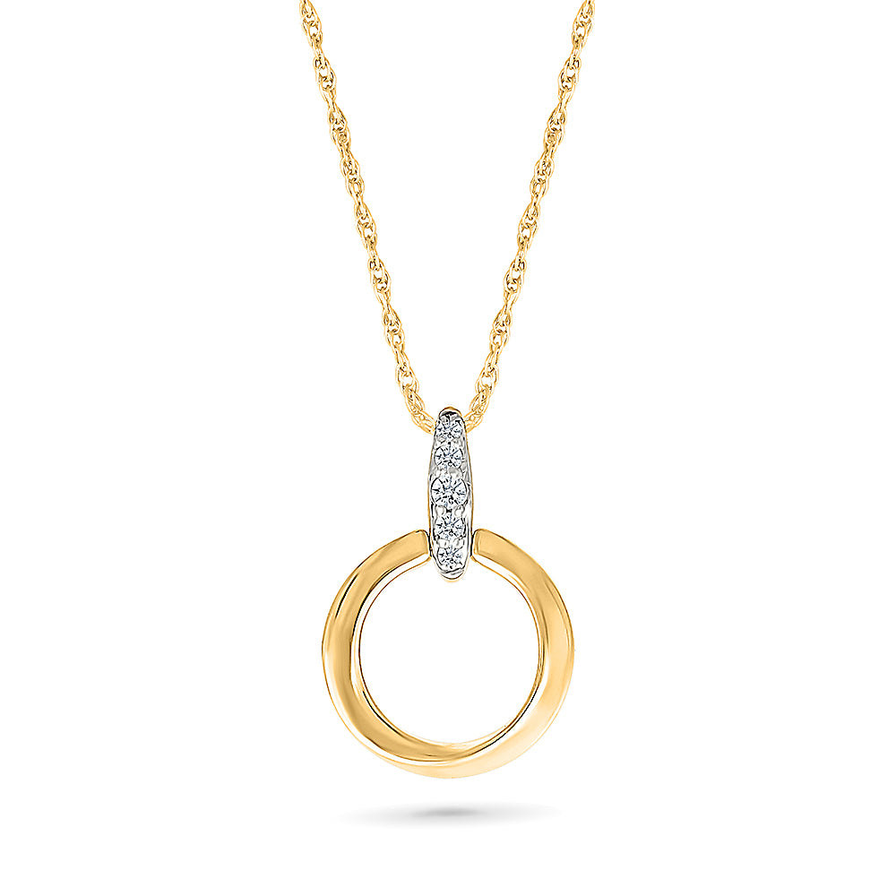 Blitheness Gold & Diamond Pendant