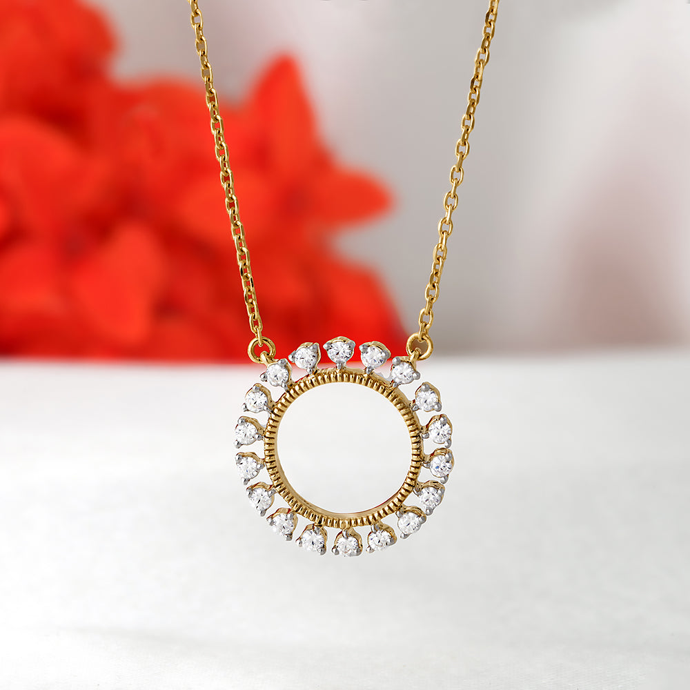 Gealach Gold & Diamond Necklace