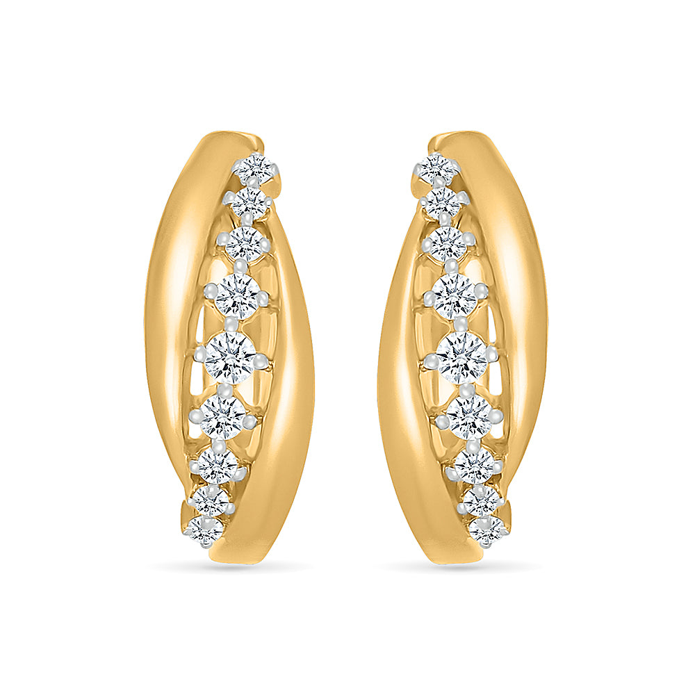 Valentis Lab Grown Gold & Diamond Earrings