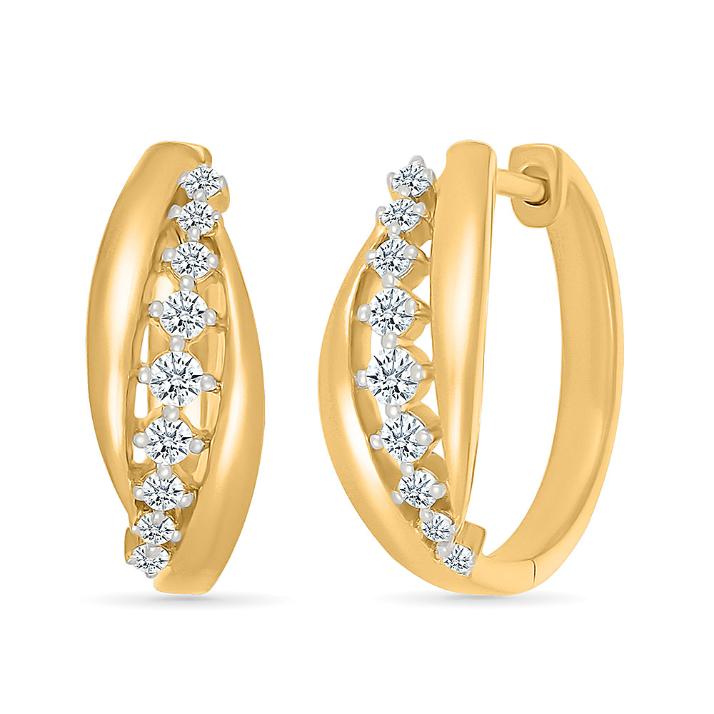 Valentis Lab Grown Gold & Diamond Earrings