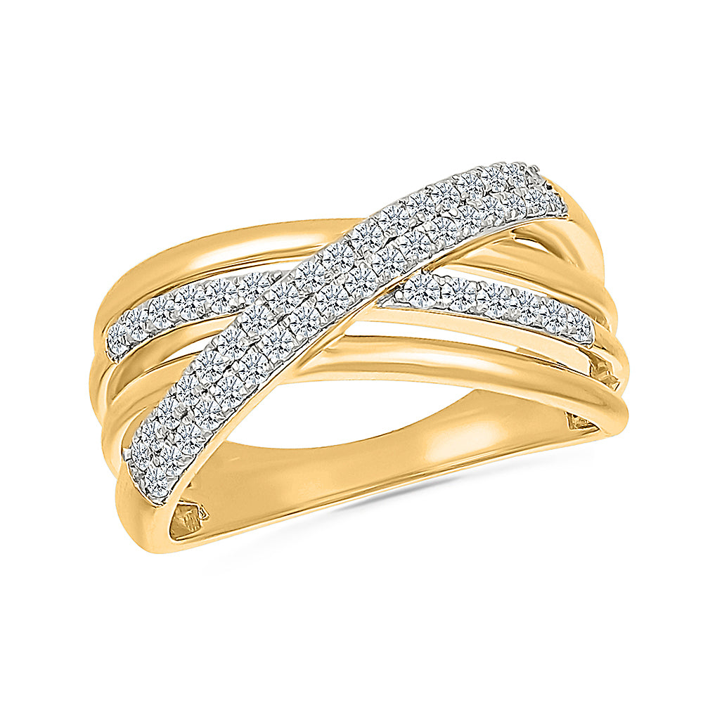 Trigon Diamond Band Ring