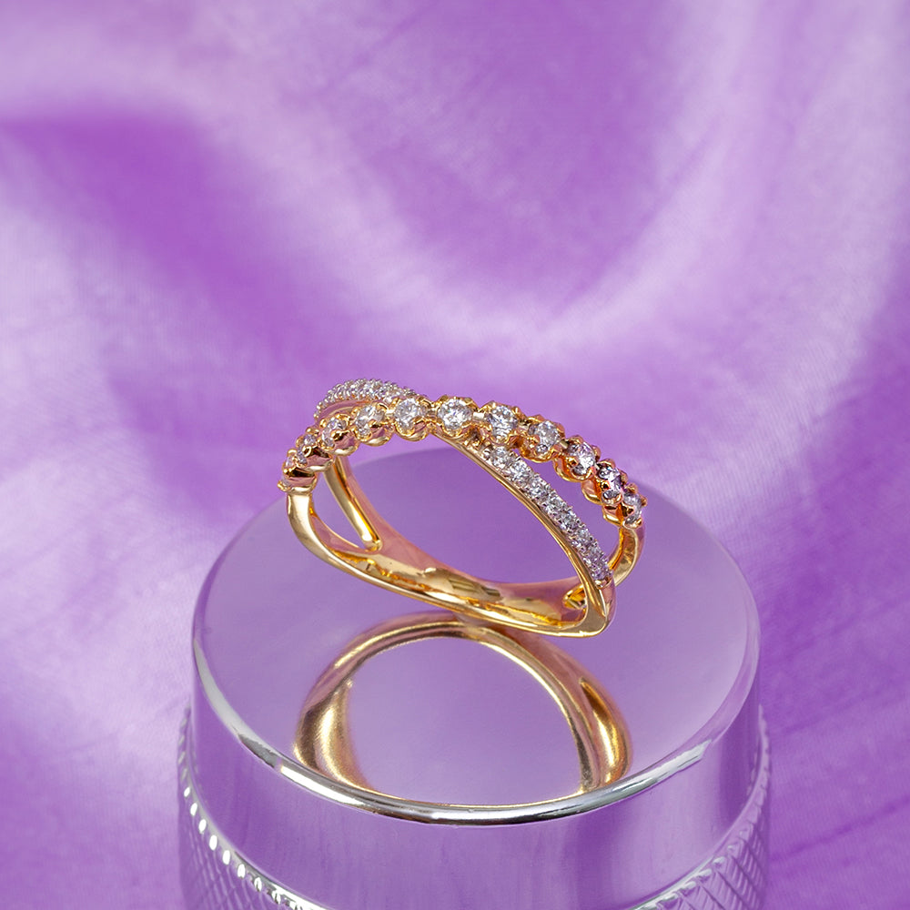 Geneva gold & diamond ring