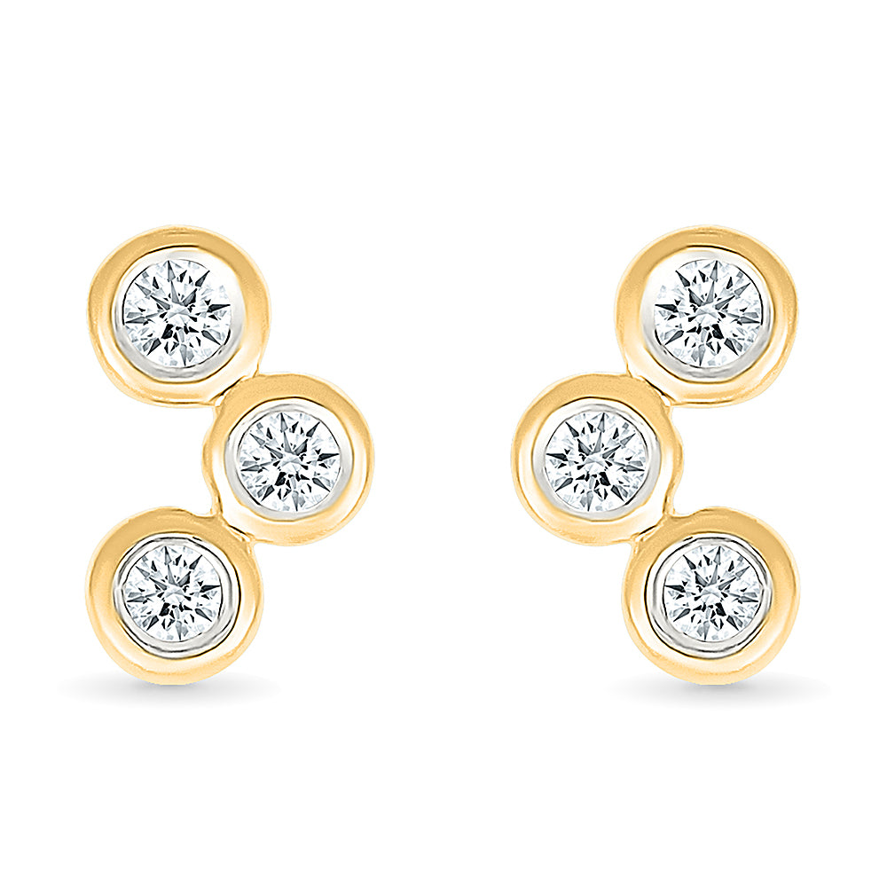 Asterism Gold & Diamond Earrings