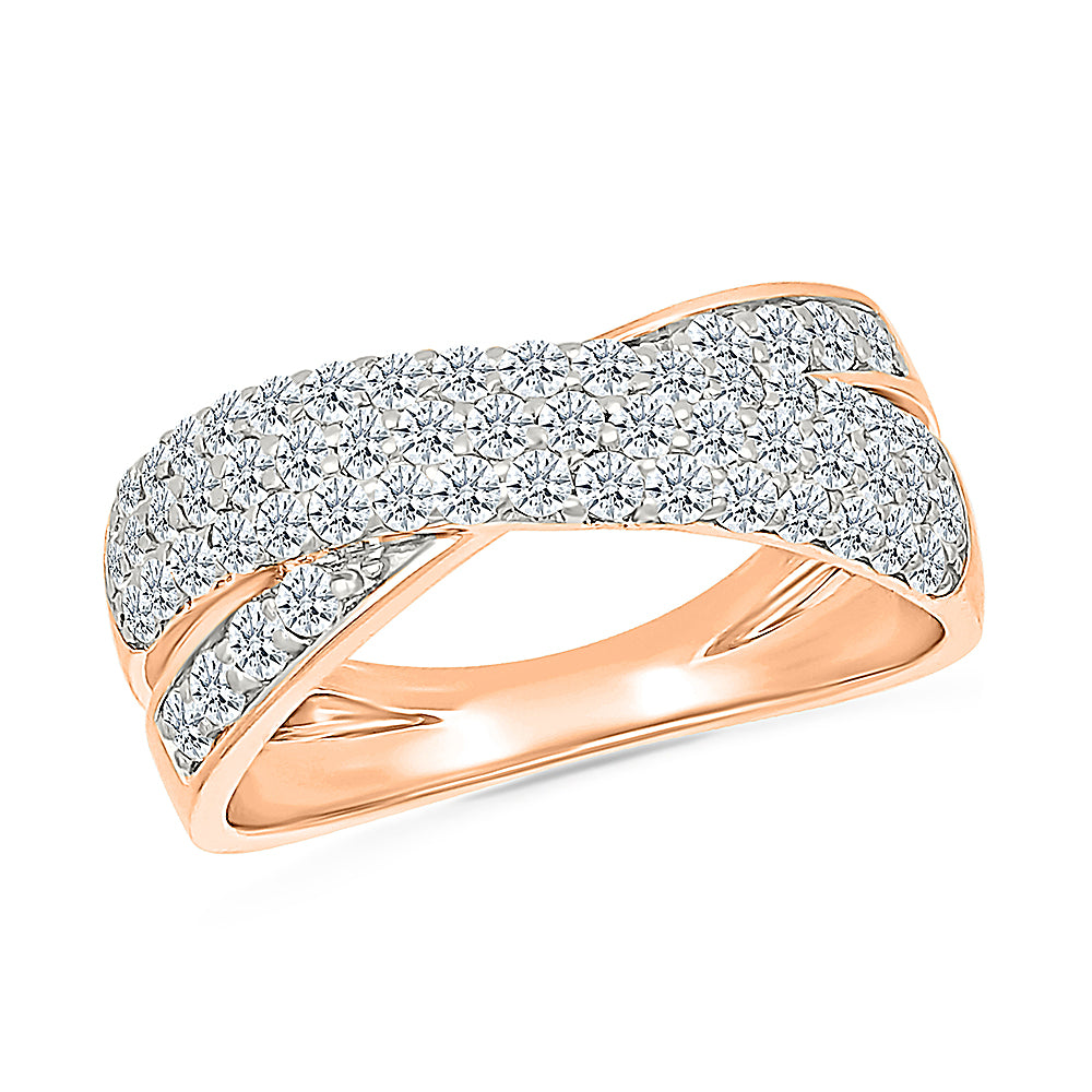 Dazzling intertwined Diamond Ring