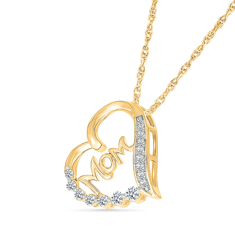 Delectation Heart Gold & Diamond Pendant