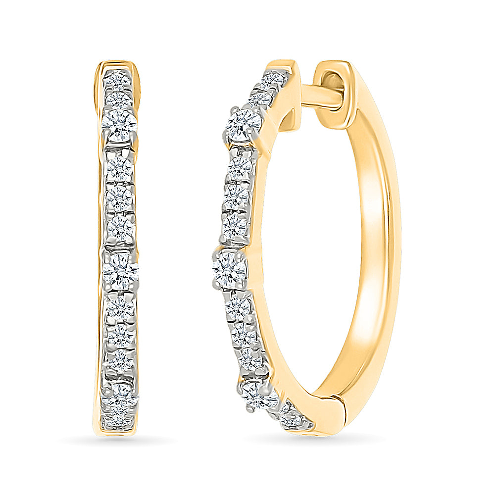 Classic Diamond Hoops