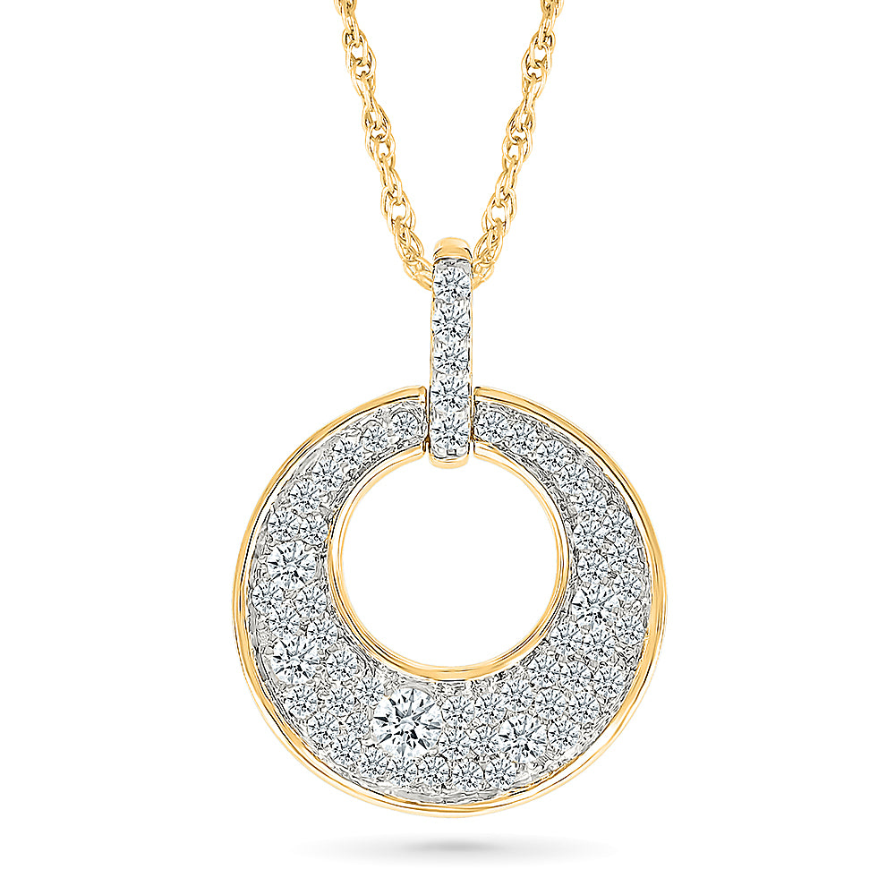 Diamond Circular Pendant