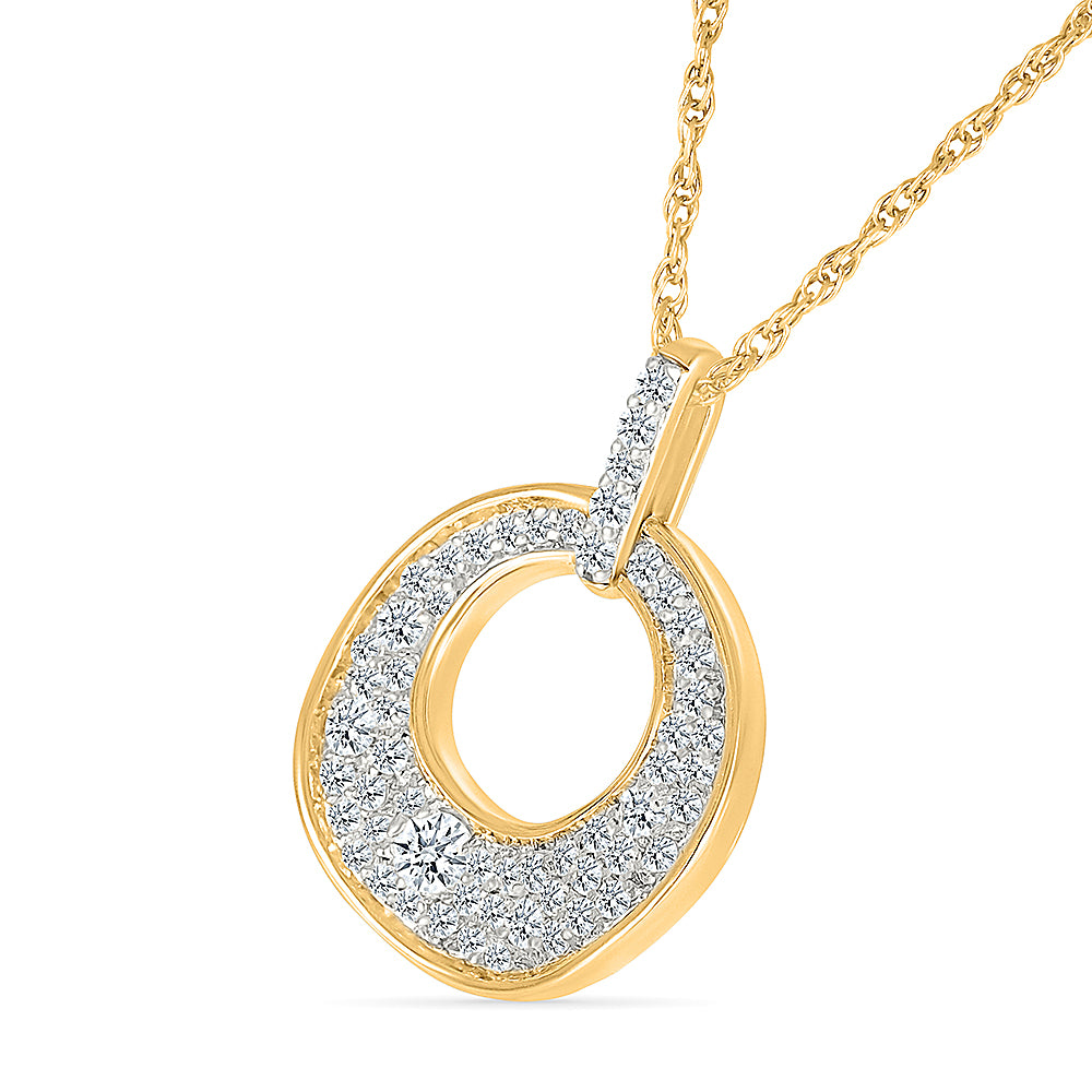 Circular Diamond Pendant