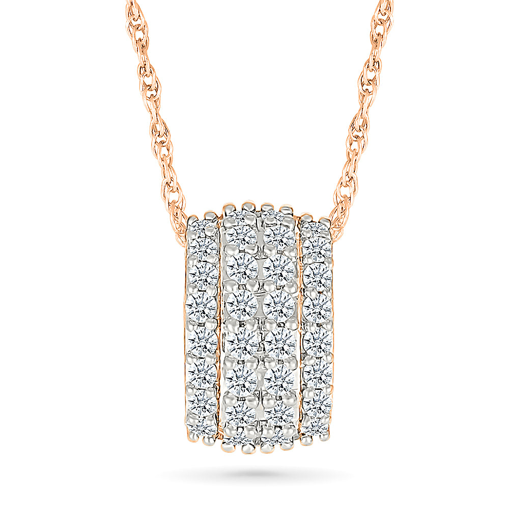 Diamond Cylinder Pendant