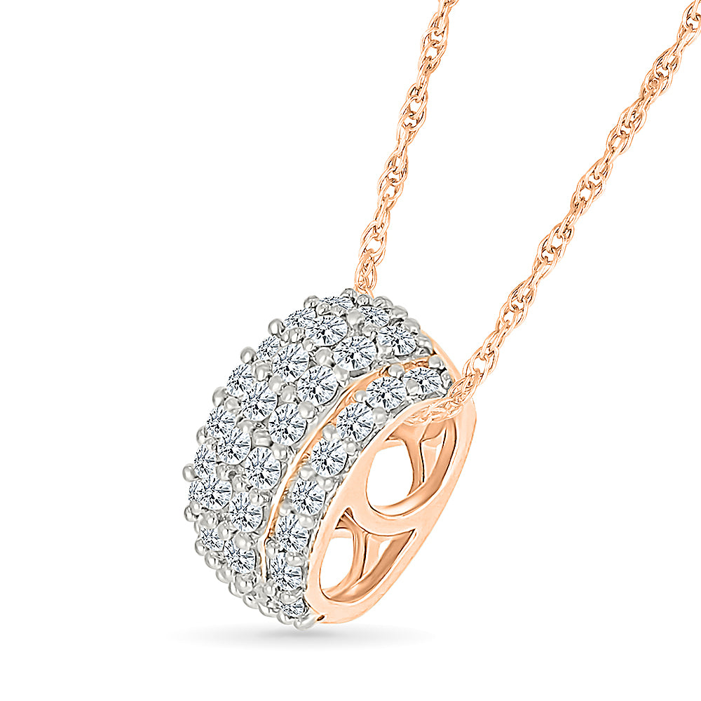 Diamond Cylinder Pendant