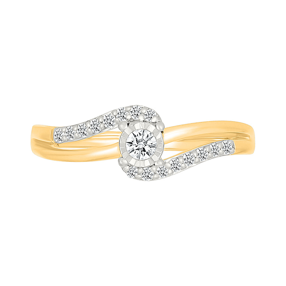 Split Shank Diamond Ring