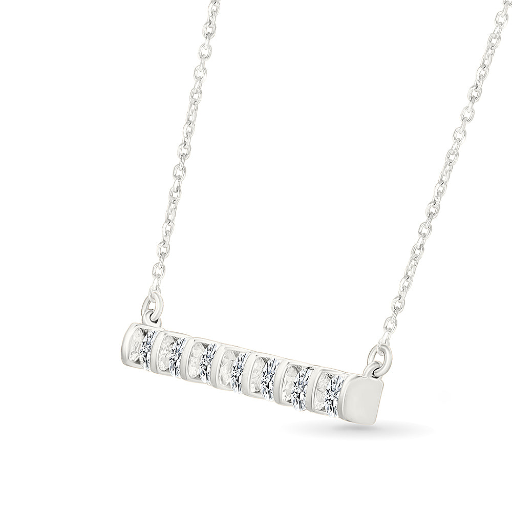 Minimalist Sparkle Bar Necklace