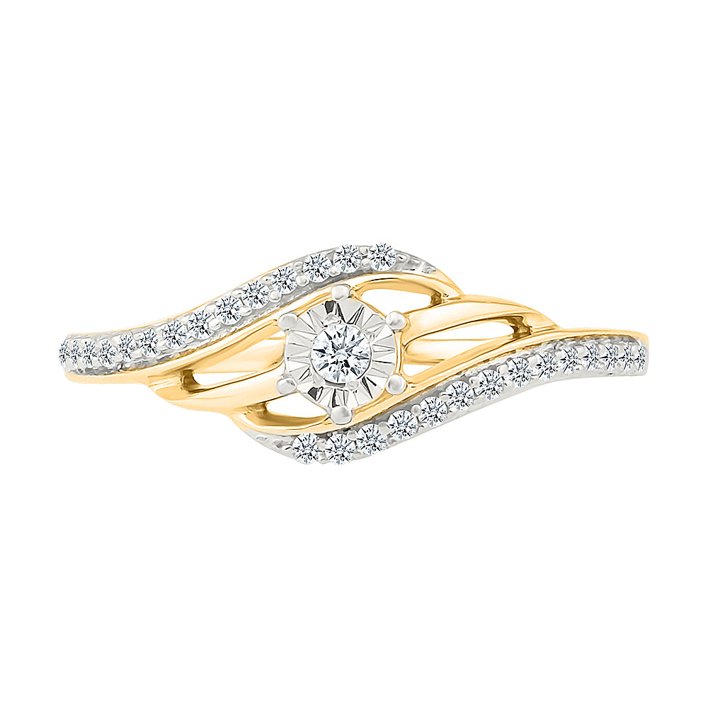 Charming Waves Diamond Ring