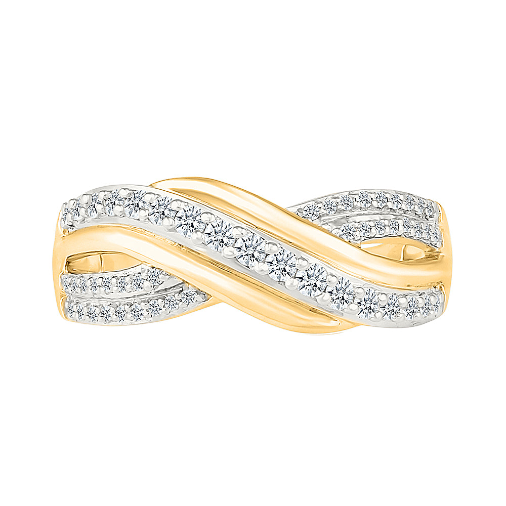 Spring Bulge Diamond Ring