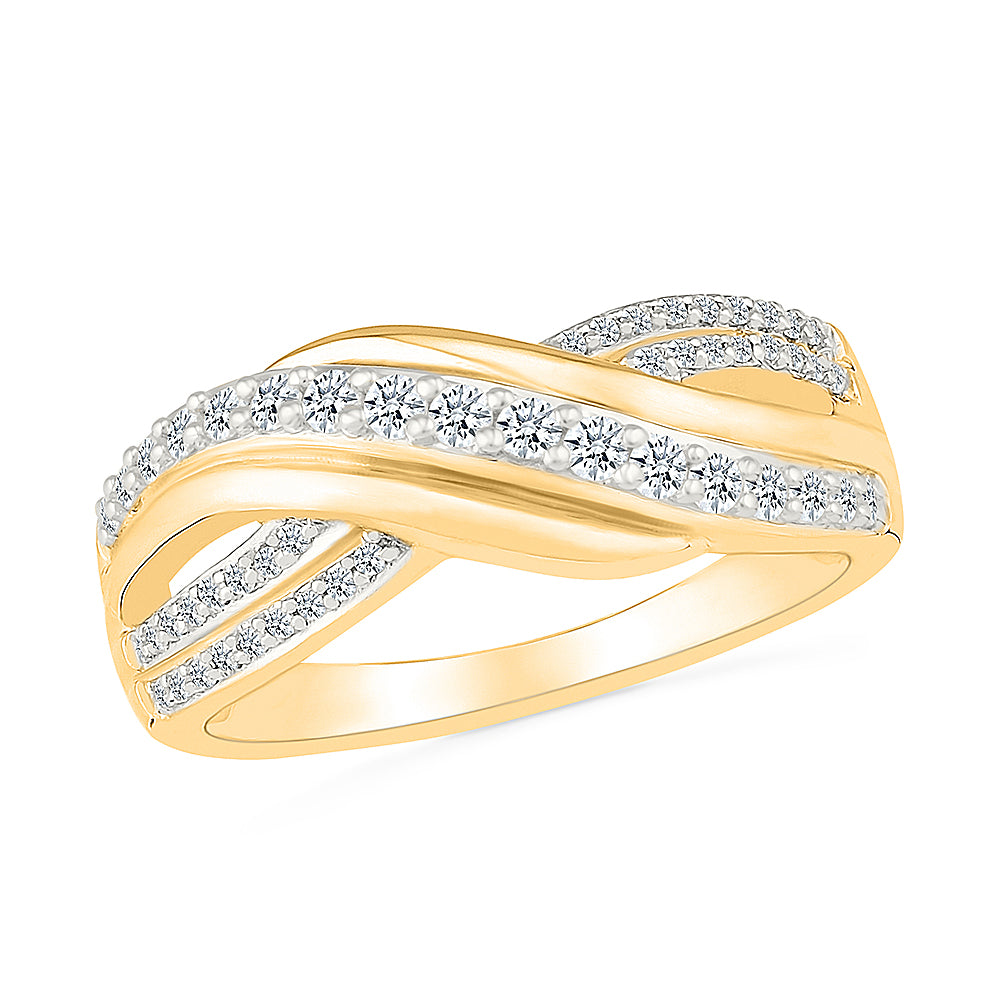 Spring Bulge Diamond Ring