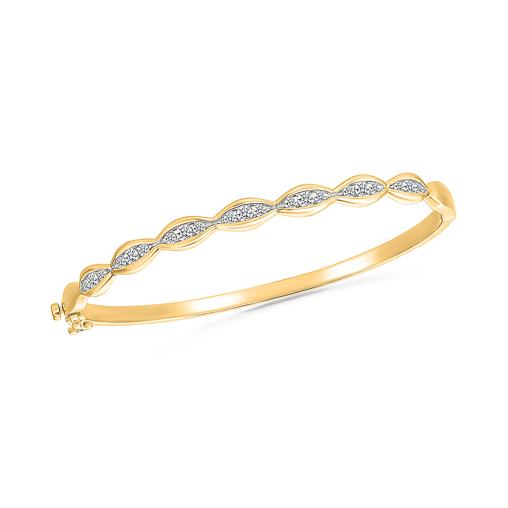 Valentis Gold & Diamond Bangle