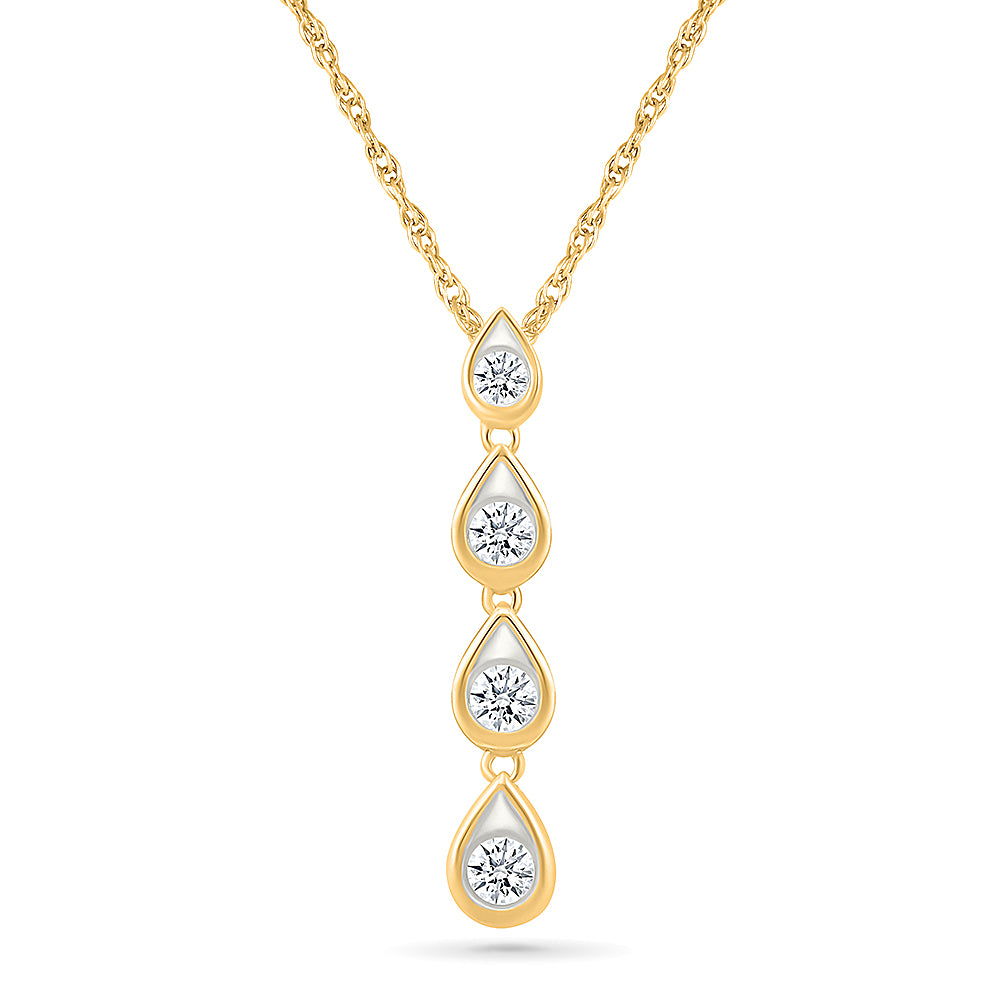 Eren Ovate Diamond Pendant