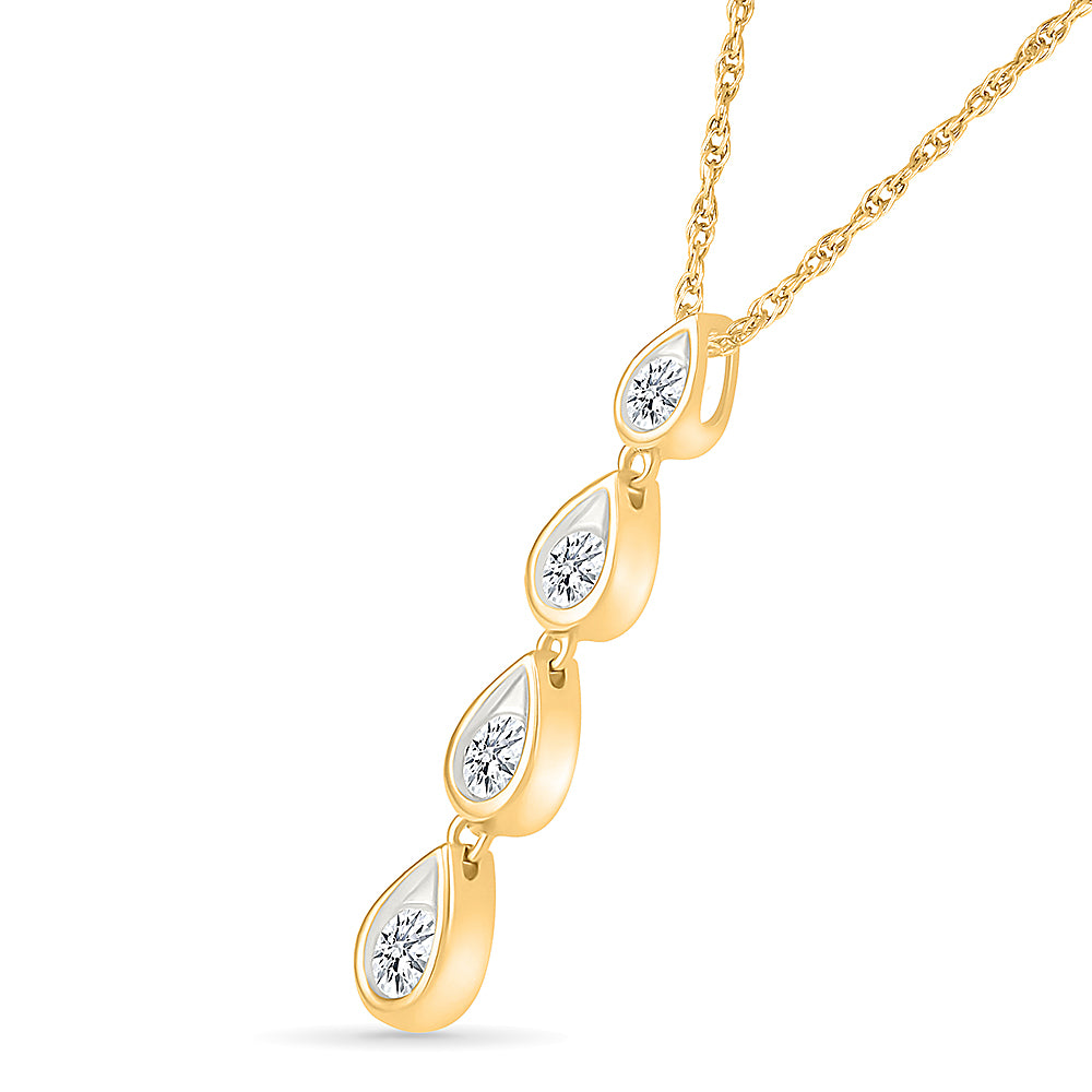 Eren Ovate Diamond Pendant